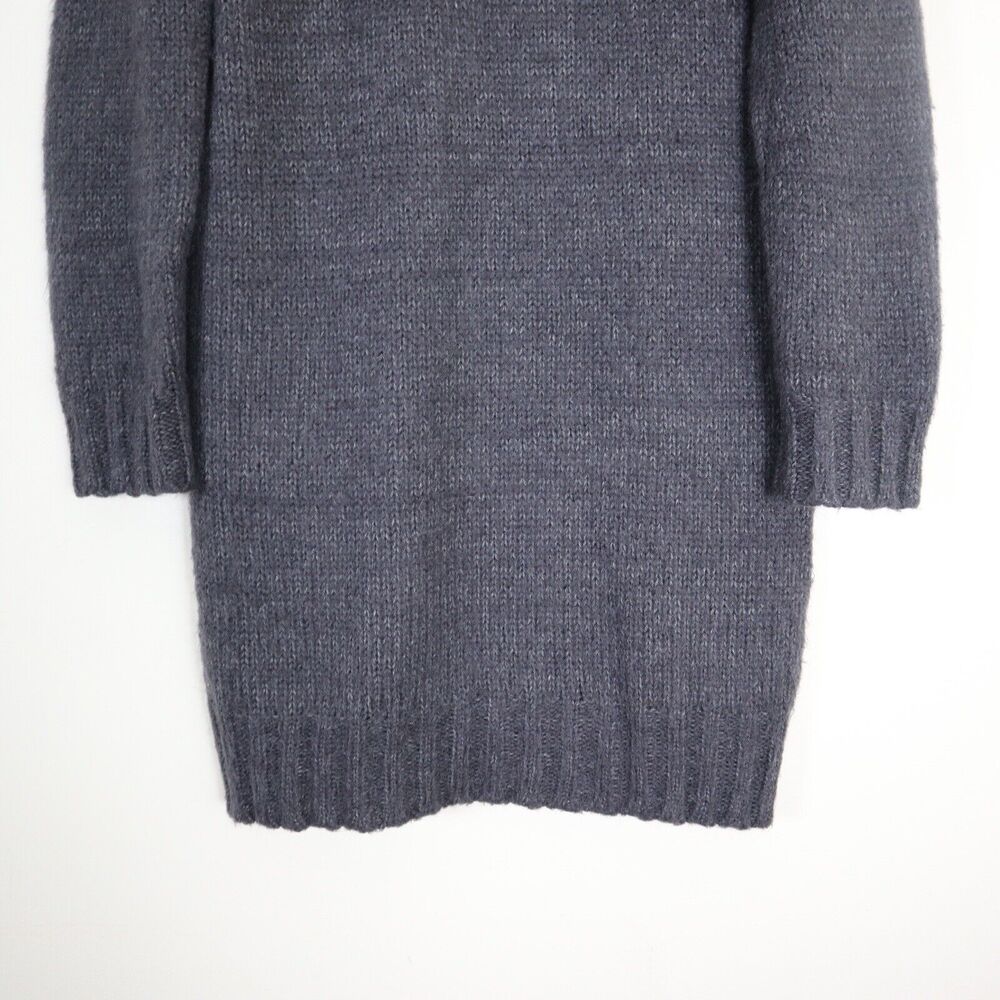 See By Chloe US 8 Chunky Knit Sweater Dress Gray Low Back Mini - Picture 11 of 11